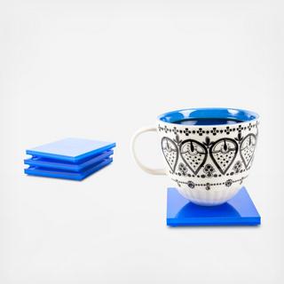 Acrylic Coaster, Set of 4