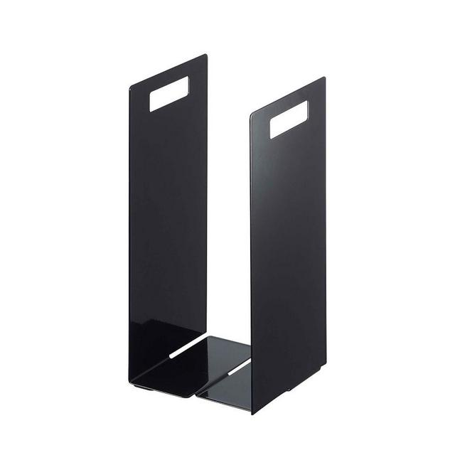 Yamazaki Tower Interlocking Towel Organizer, Black, Set of 2