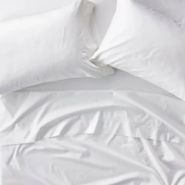 California King 600 Thread Count Sateen Sheet Set White - Casaluna™