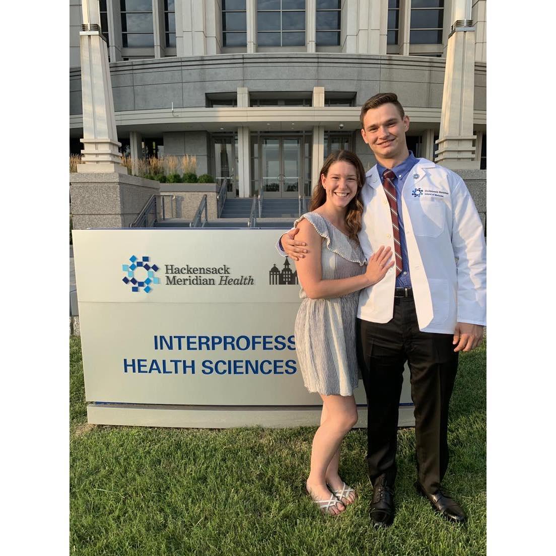 Kyle's white coat ceremony. 2021.