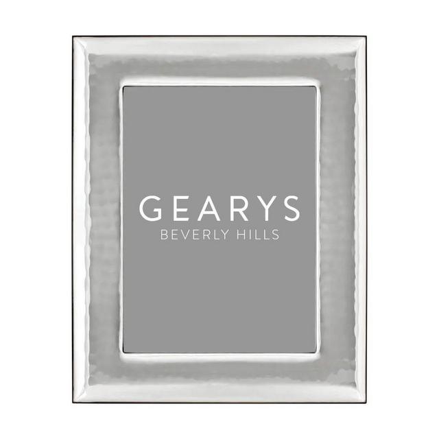 Wide Border Hammered Sterling Overlay Frame