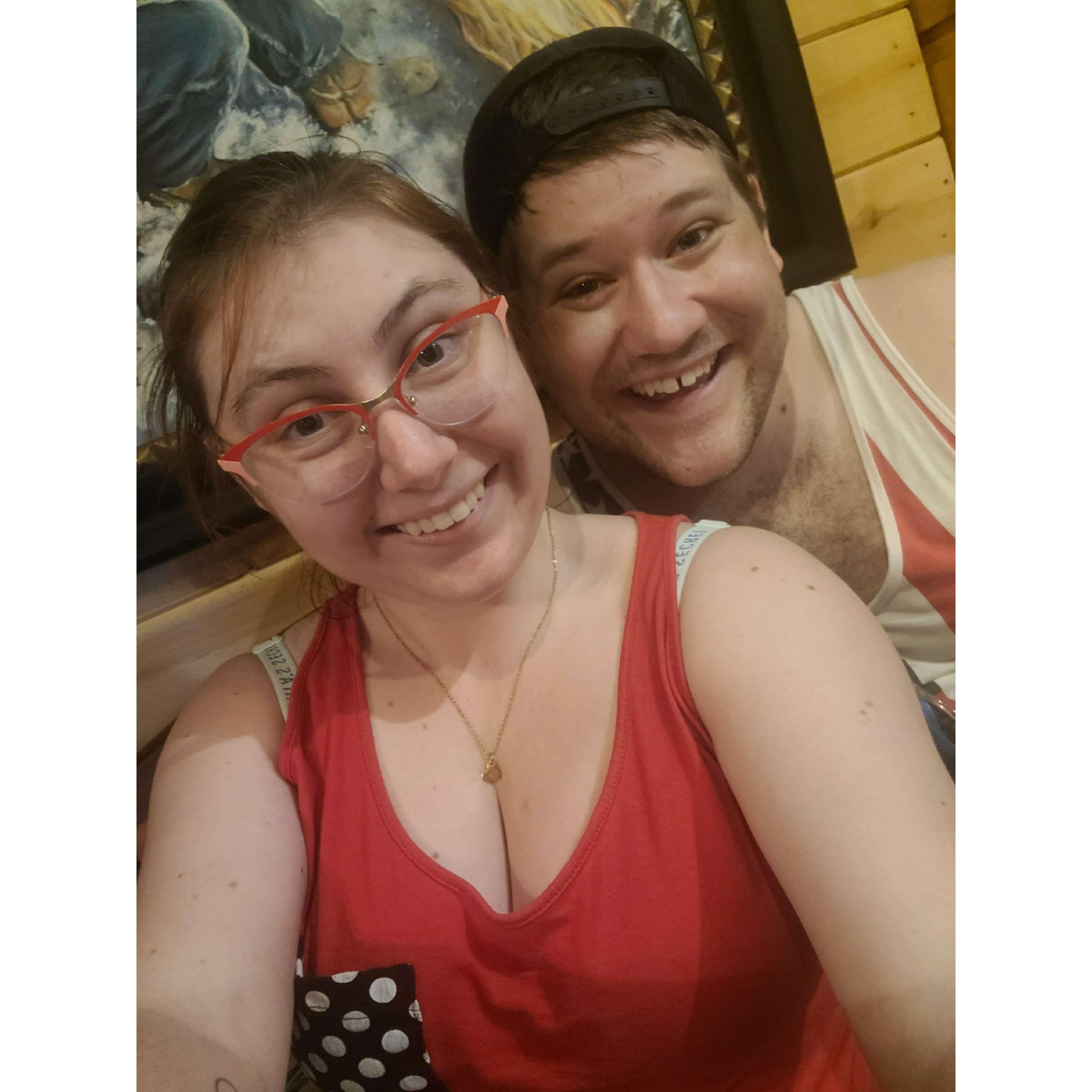 After lots of moving... we went out to dinner!