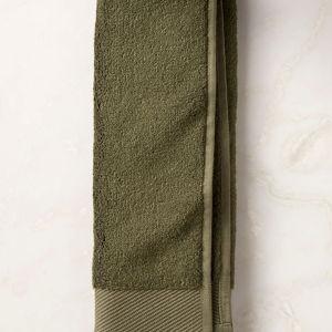 Arlow Organic Cotton Green Bath Towels | CB2