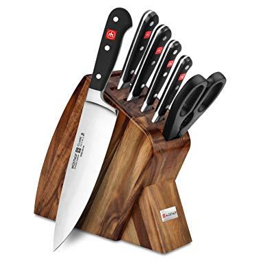 Wusthof Classic 7-piece Slim Knife Block Set (Acacia)