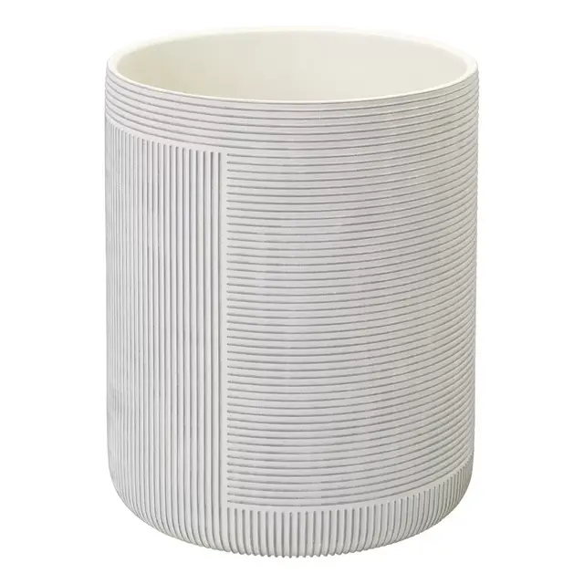 Studio 3B™ Cross Hatch Wastebasket in Coconut Milk