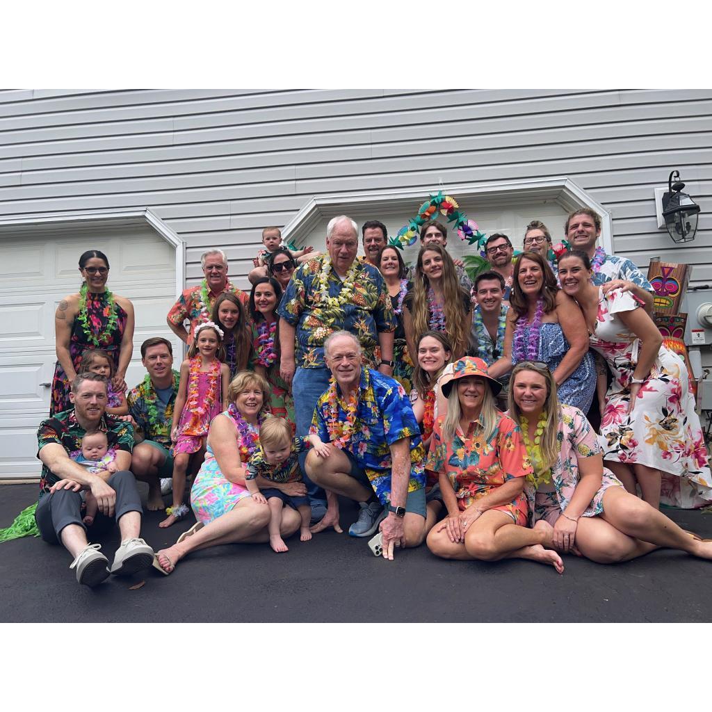 A photo celebrating Sarah's dad's 70th birthday!