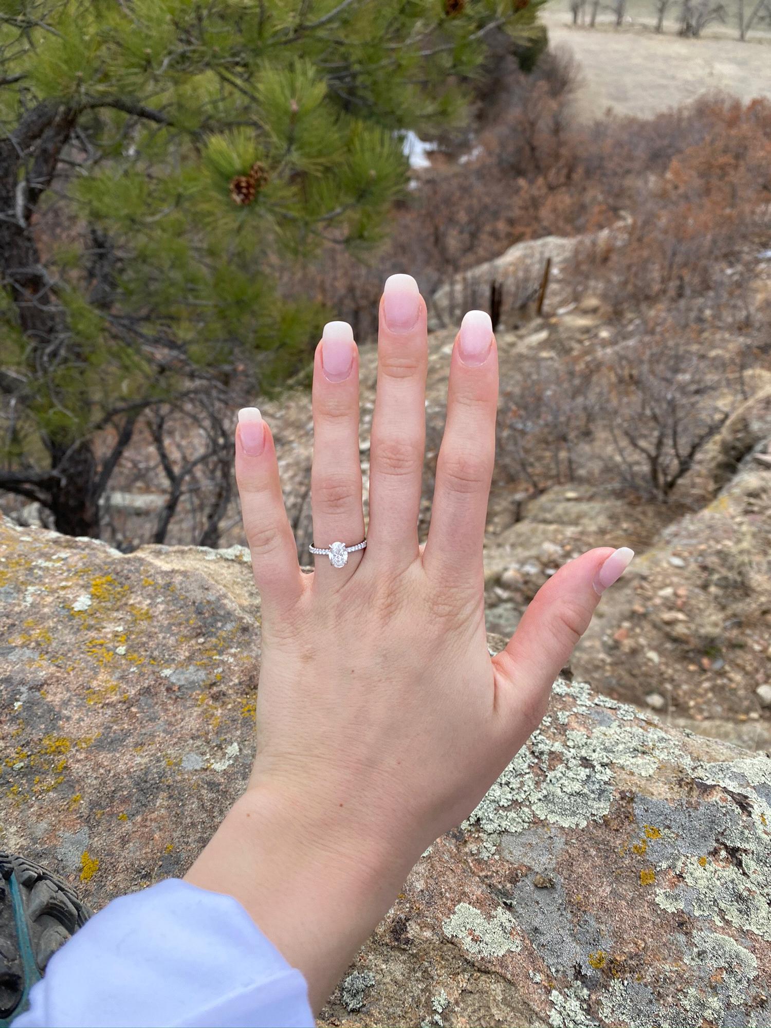 The ring! (Michael picked it out all on his own)