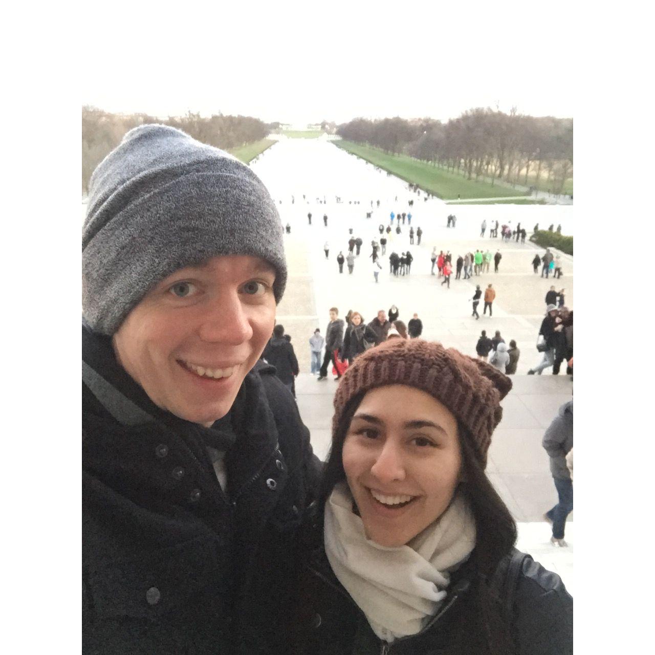 The steps of the Lincoln Memorial - December 2017