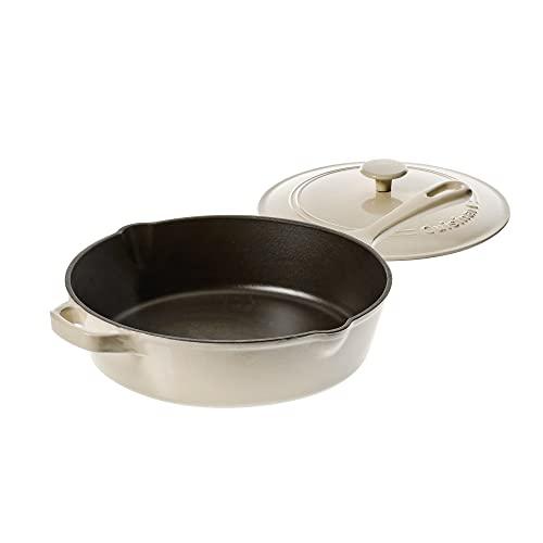 Cuisinart 12" Chicken Fryer Cast Iron, Cream