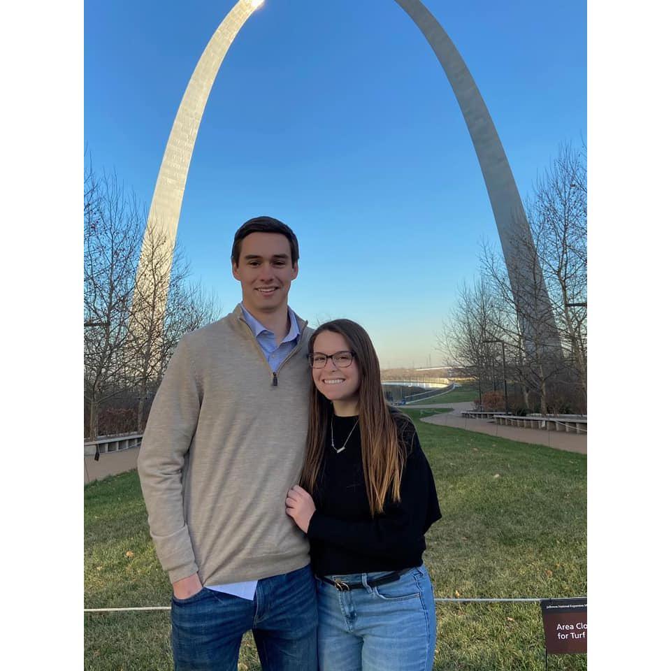 First trip together to visit Jeanette's family in St. Louis over Christmas break in 2020