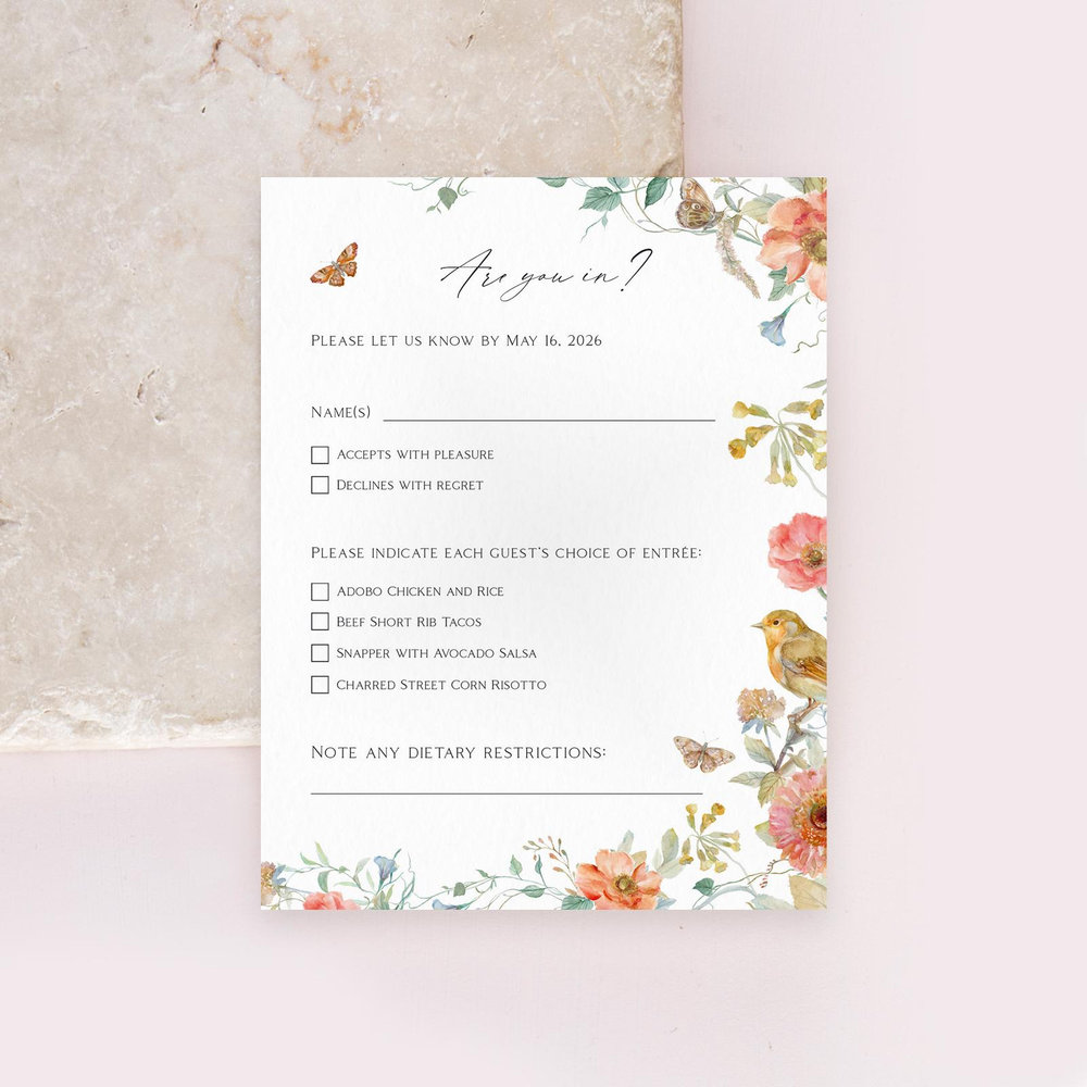 Aurelia Portrait | Linen | Zola Wedding Invitations