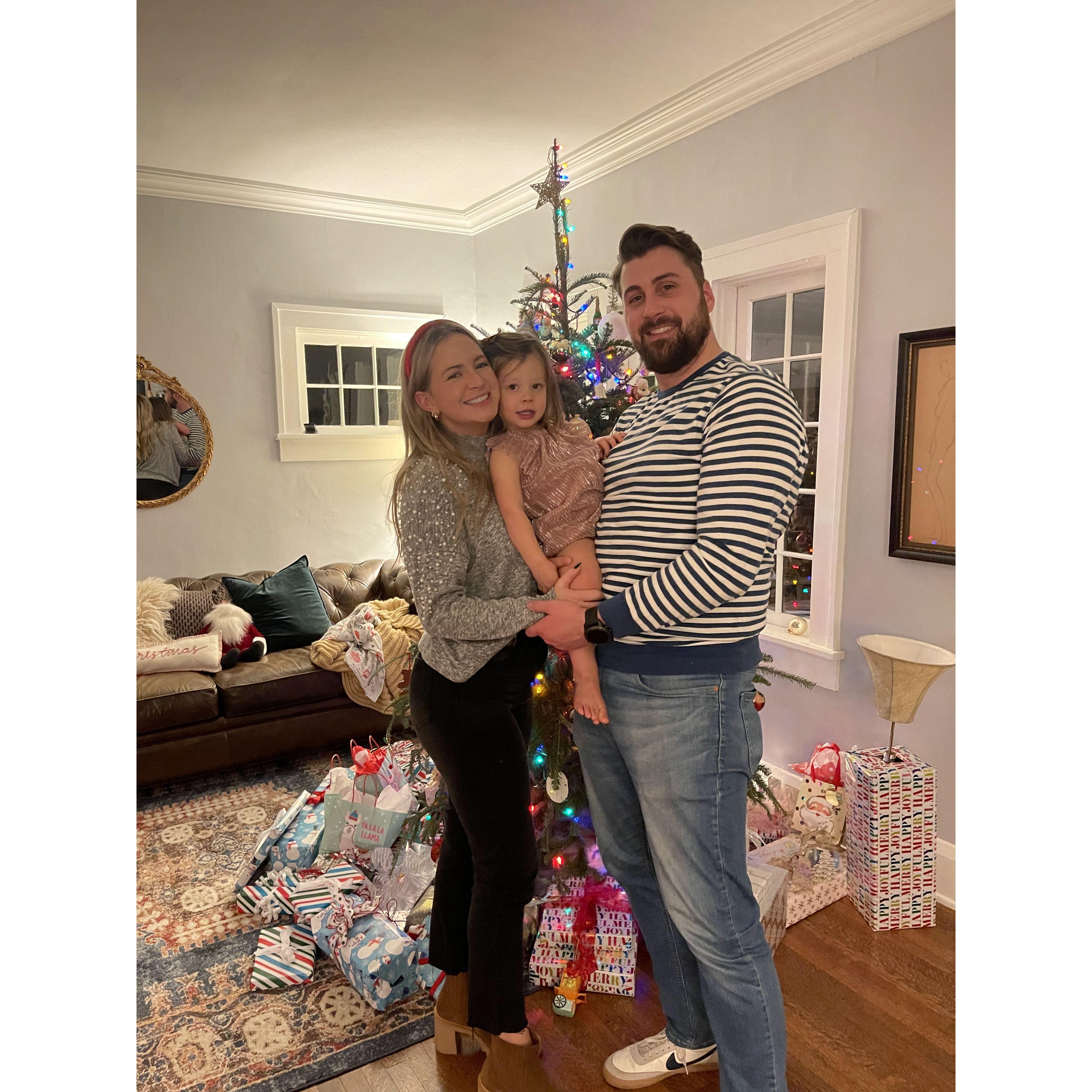 Our first Christmas in Indy with Poppy