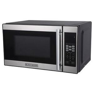 BLACK+DECKER 0.7 cu ft 700W Microwave Oven - Black EM720CPN-P