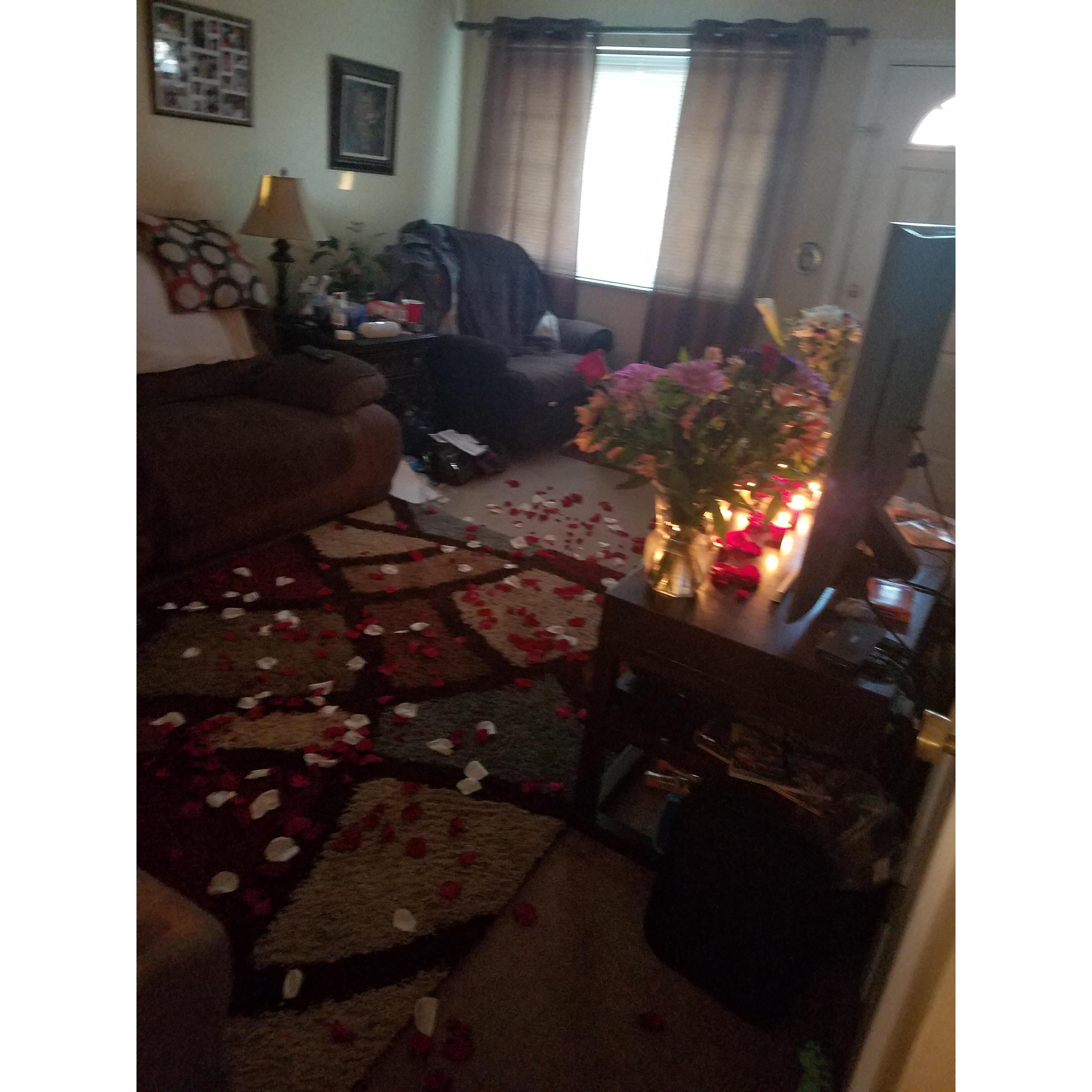 Our living Room for our Engagement 2018