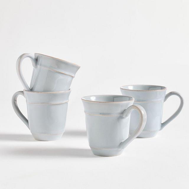 Cambria Stoneware Mugs, Set of 4 - Chambray