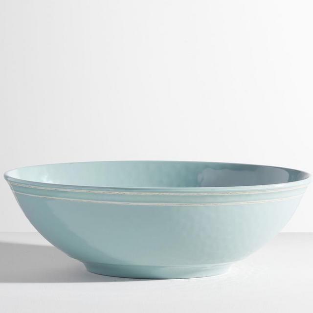 Cabana Melamine Oval Serve Bowl - Turquoise