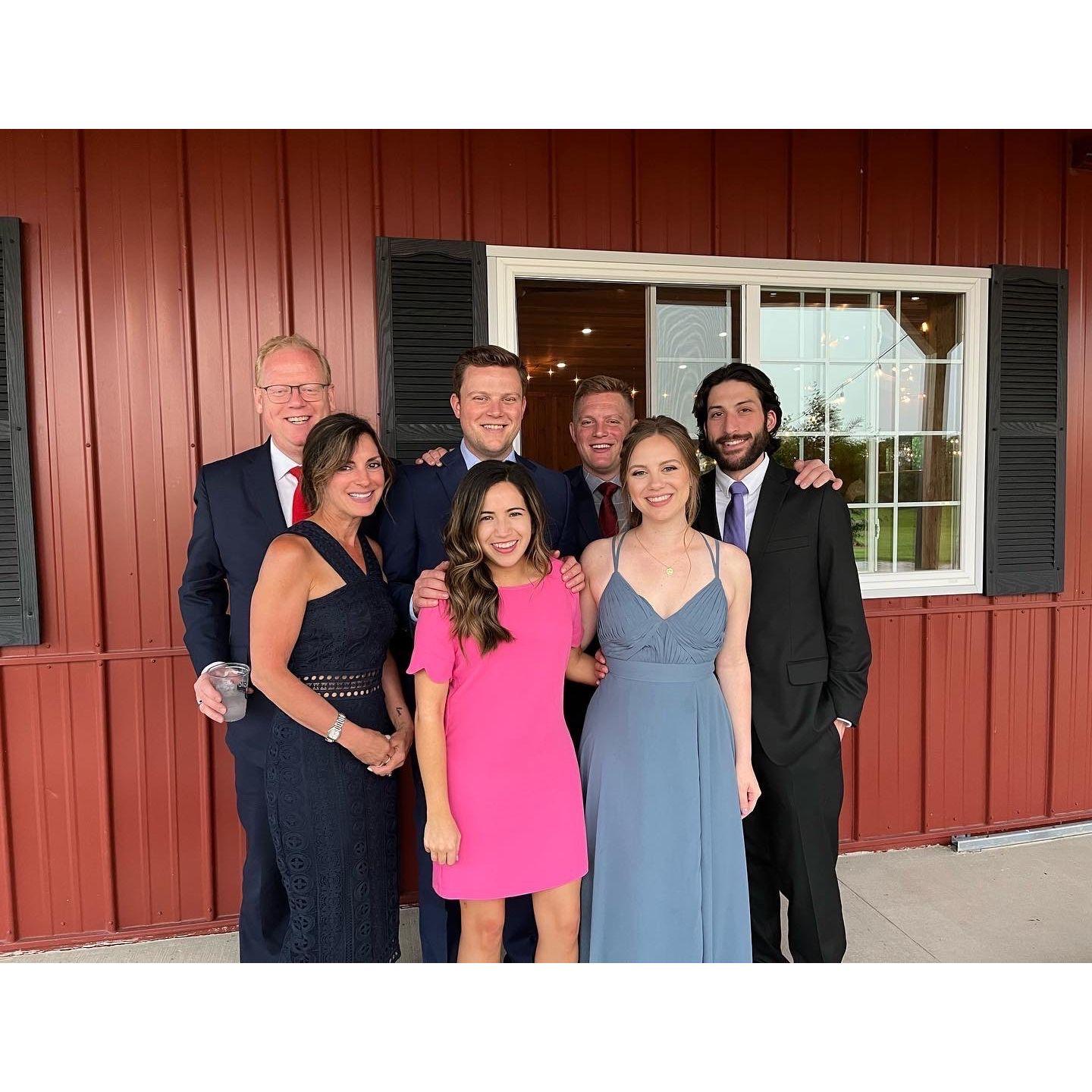With Alli's family at Andrea and Thomas's wedding - May 21, 2022