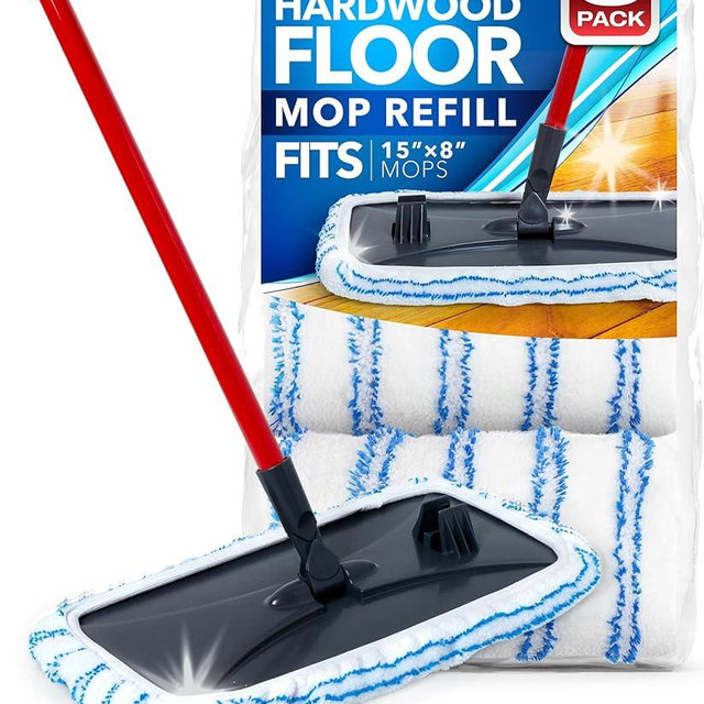 Millifiber Microfiber Mop Refills 15x8 Inches, 3-Pack (Mop is Not Included)