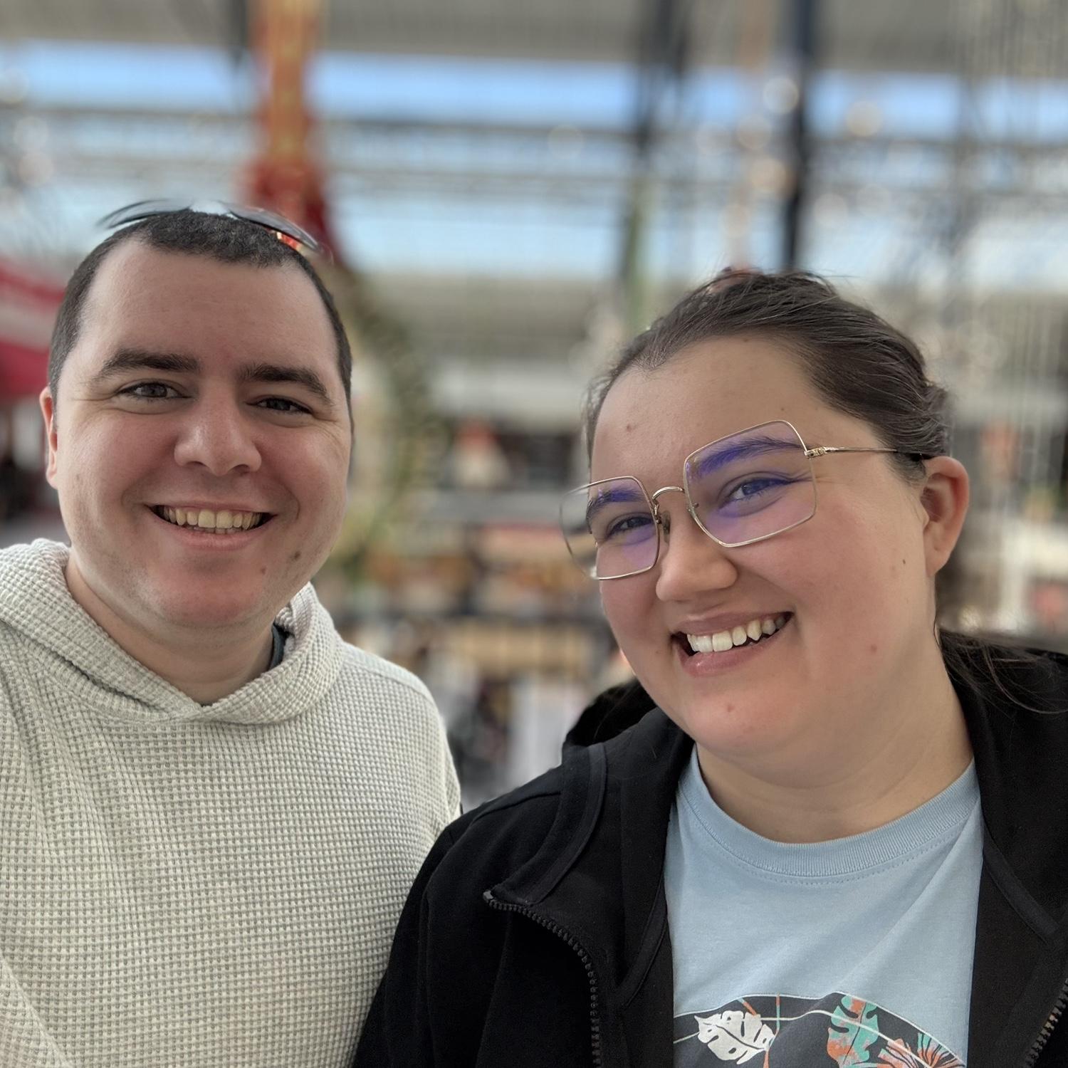 Spending a chilly December day at Easton mall