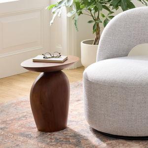 Lansing Hazelnut Mango Wood Asymmetrical Side Table
