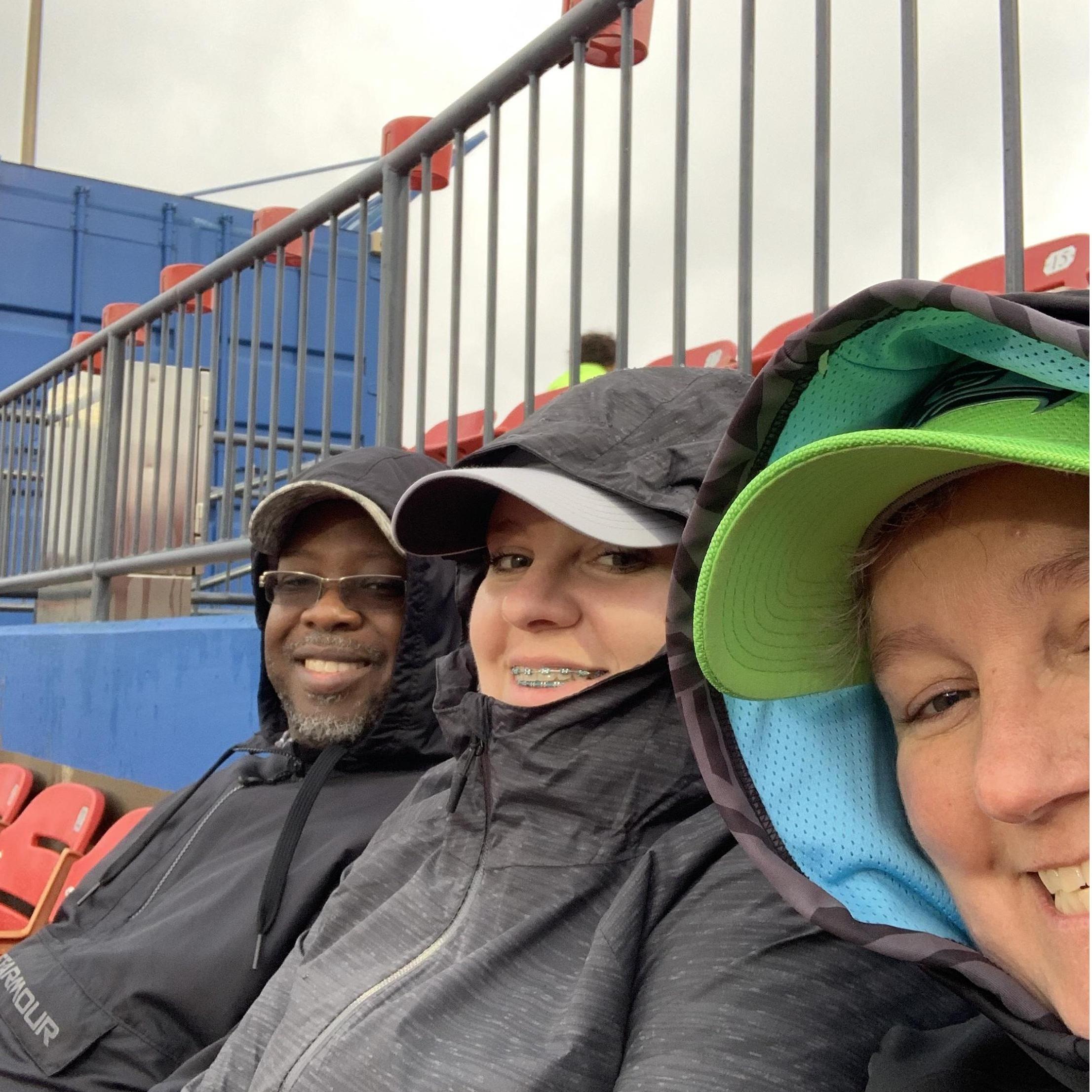 Cold and wet, but the FC Dallas game was fun