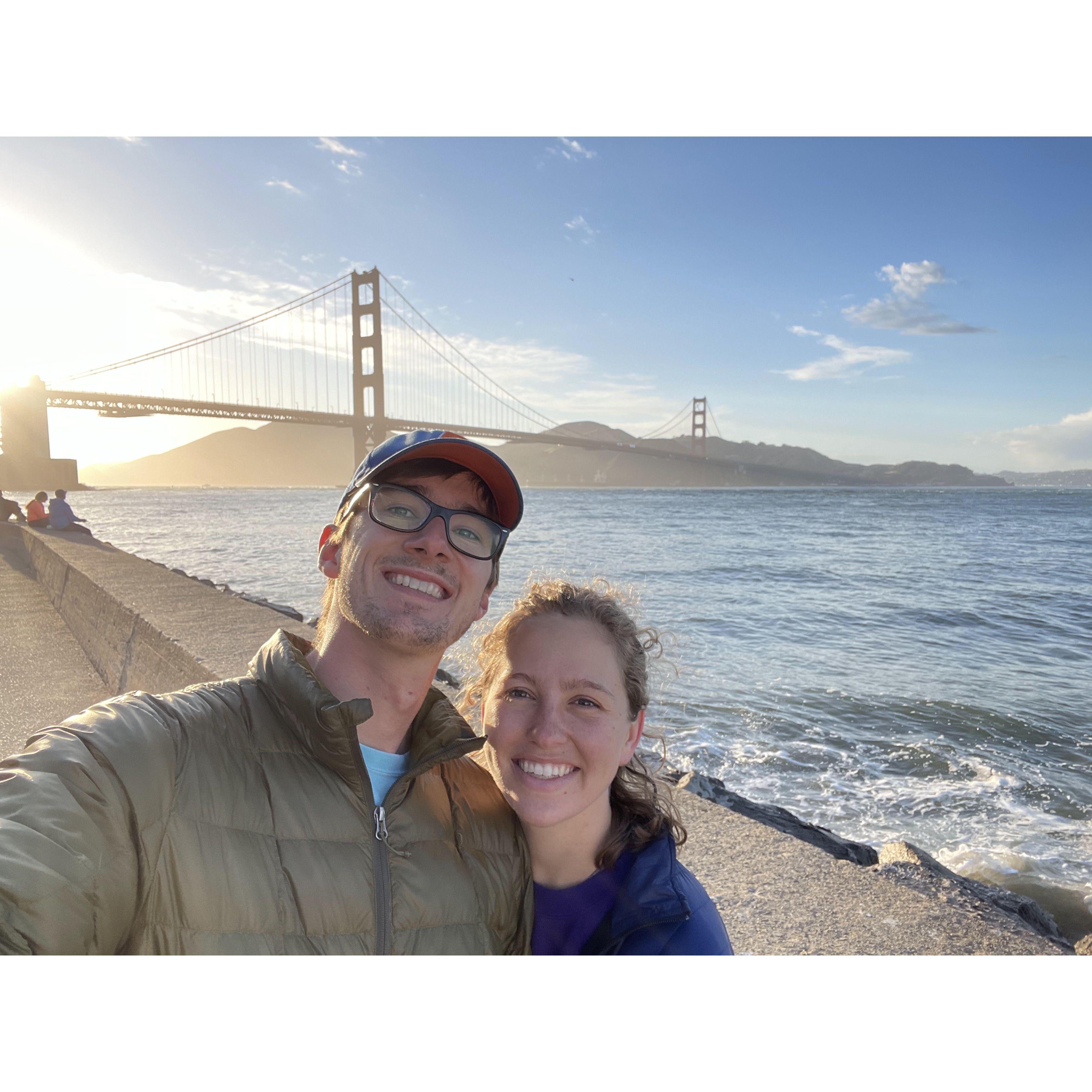 Road trip after graduating college.  Spent a couple of nights in San Francisco eating amazing Dim Sum and exploring the city.