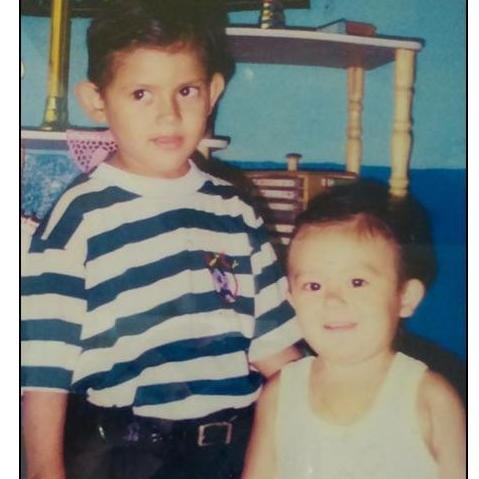 Rolando and his little brother, Bolivar