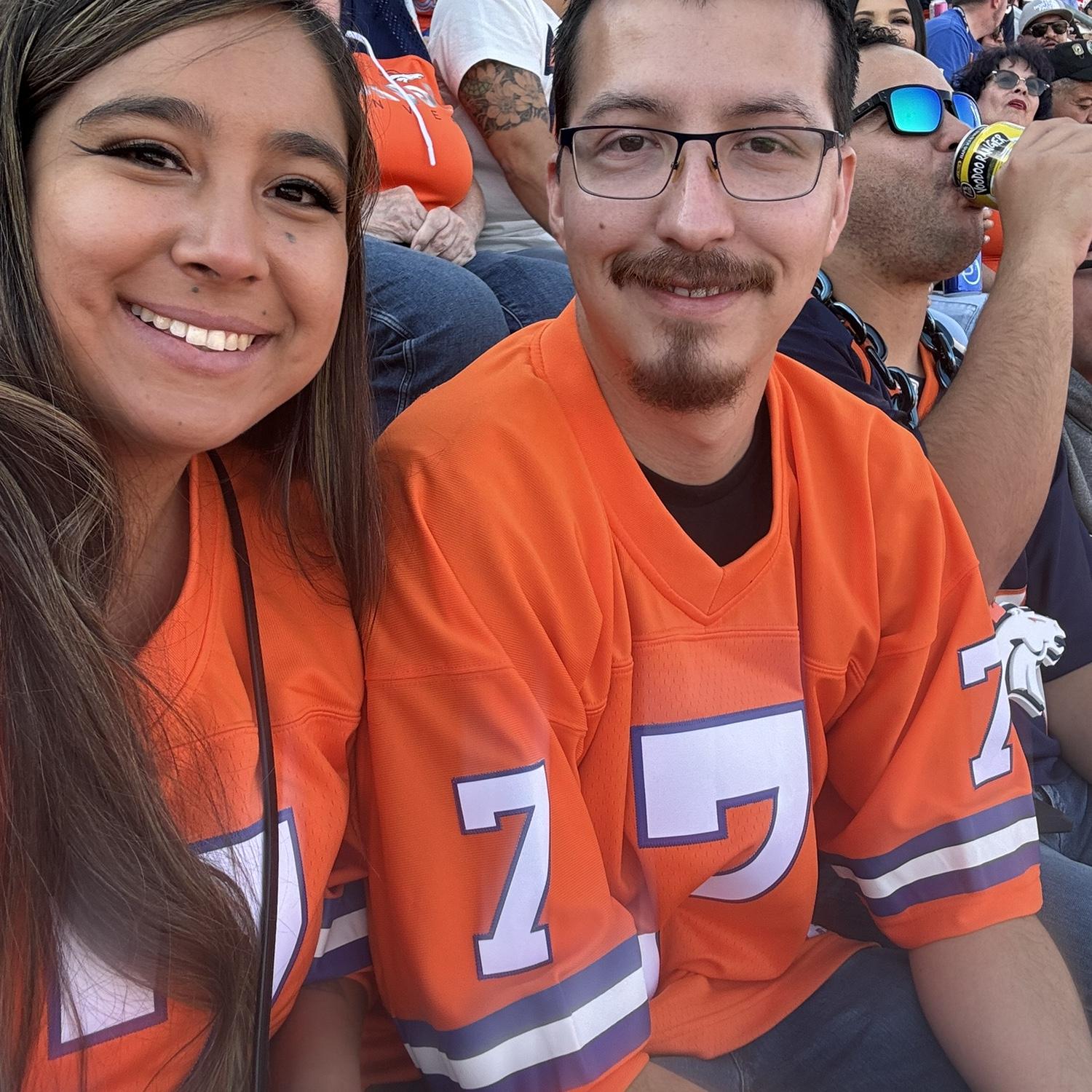 Our first Broncos game!