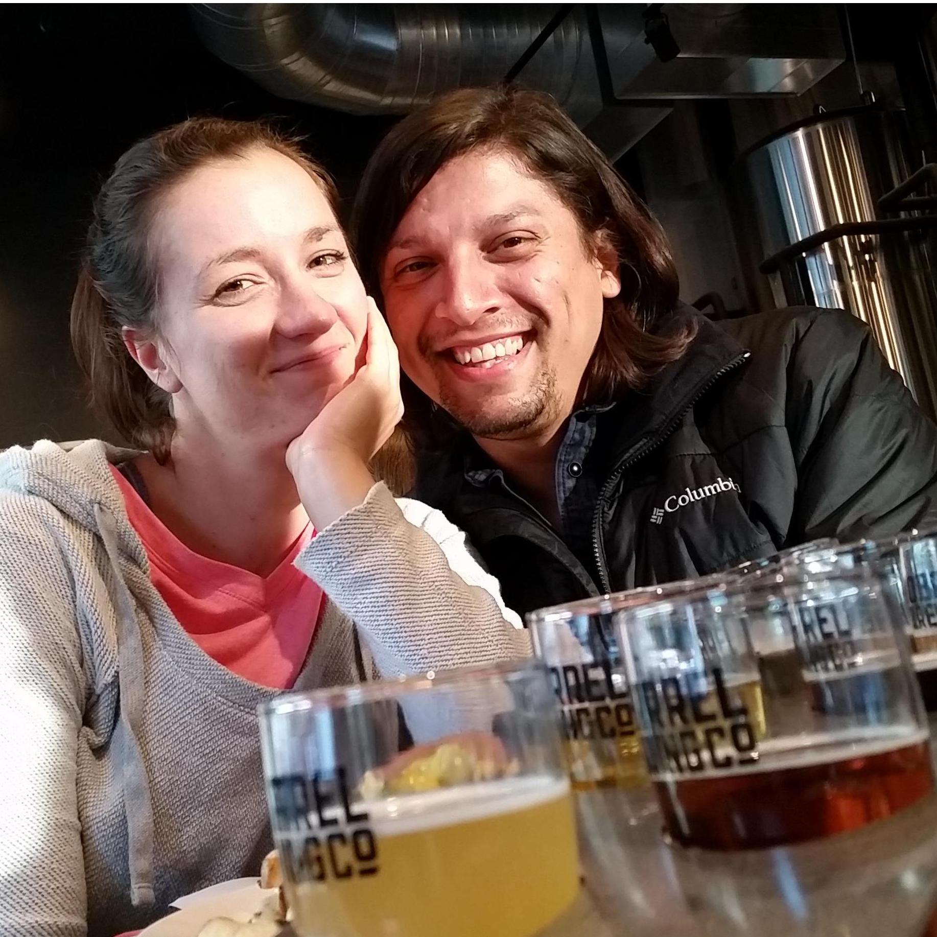 Robert's brother James and his wife Lauren took us beer tasting around Portland's local micro breweries.