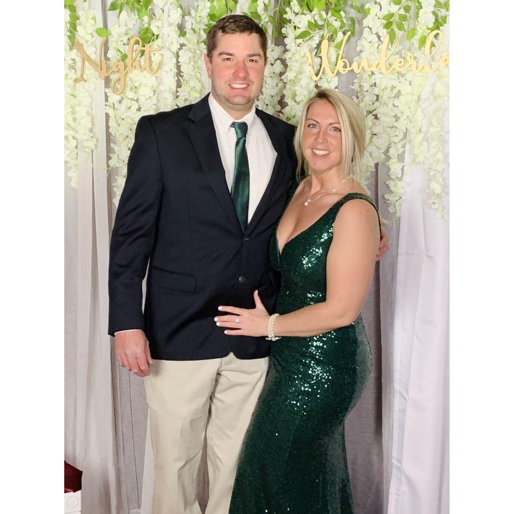 Formal casino night during veterinary school