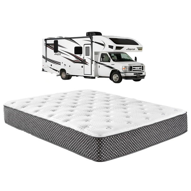 WanderRest 12” Cool Hybrid RV Mattress, RV King 72x80, Plush-Medium Gel Memory Foam & Pocketed Coil Bed for RV, Camper or Travel Trailer, Cooling Comfort, Made in USA