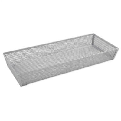 ORG Powder-Coated 6-Inch x 15-Inch Mesh Drawer Organizer in Silver