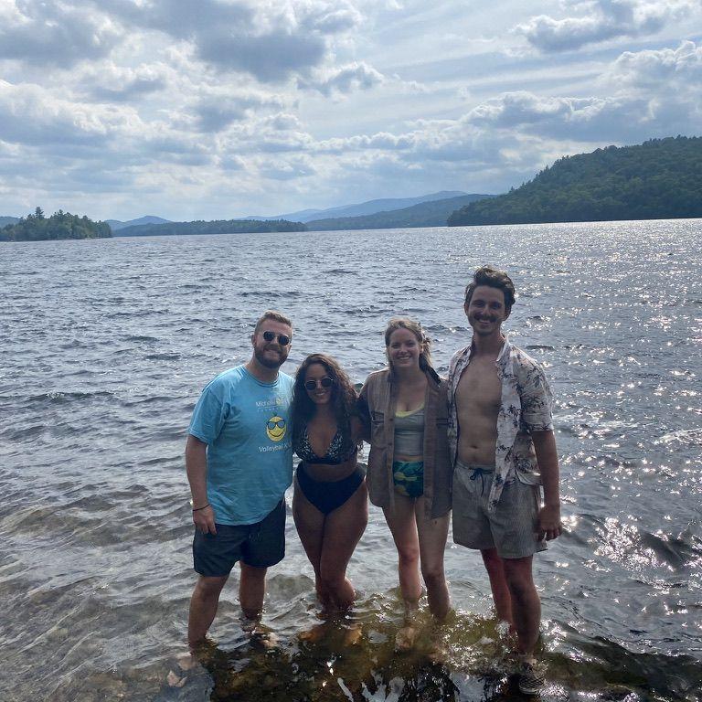 Our first camping trip! (As friends.)