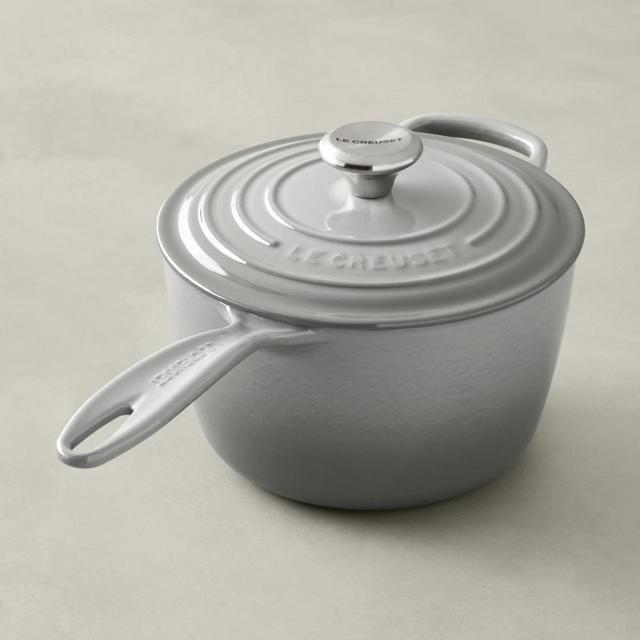 Le Creuset Signature Cast-Iron Saucepan, 2 1/4-Qt., French Grey