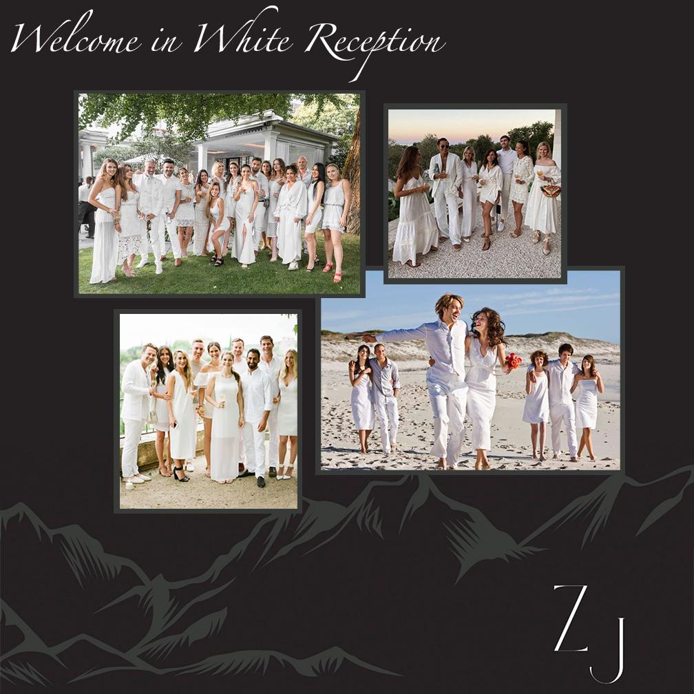 Please come in your favorite all-white ensemble - think light and breezy by the lake.