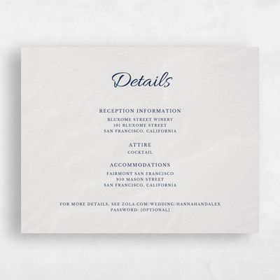 Navy Blue Wedding Enclosure - Havasu