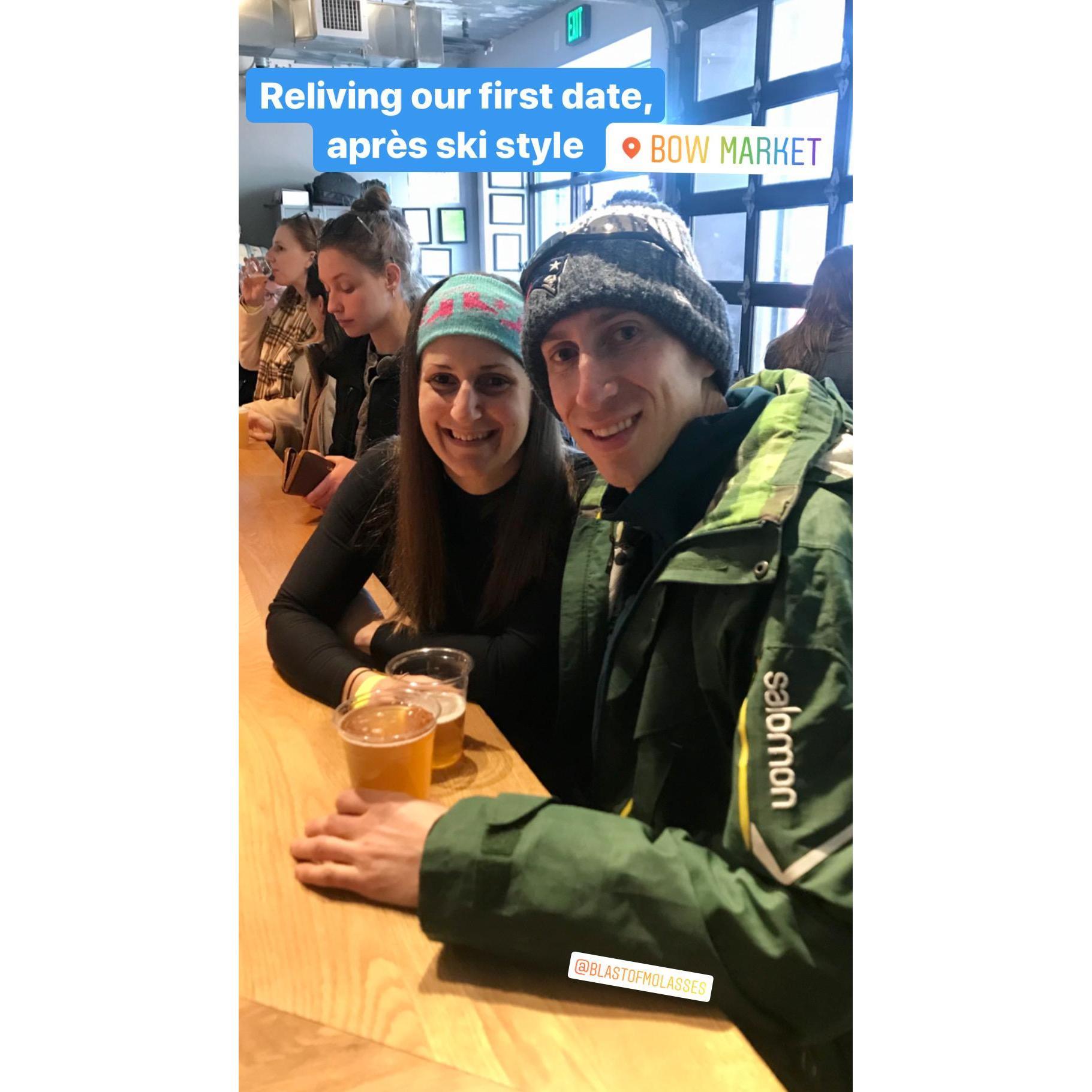 One year later in the same seats where we met!