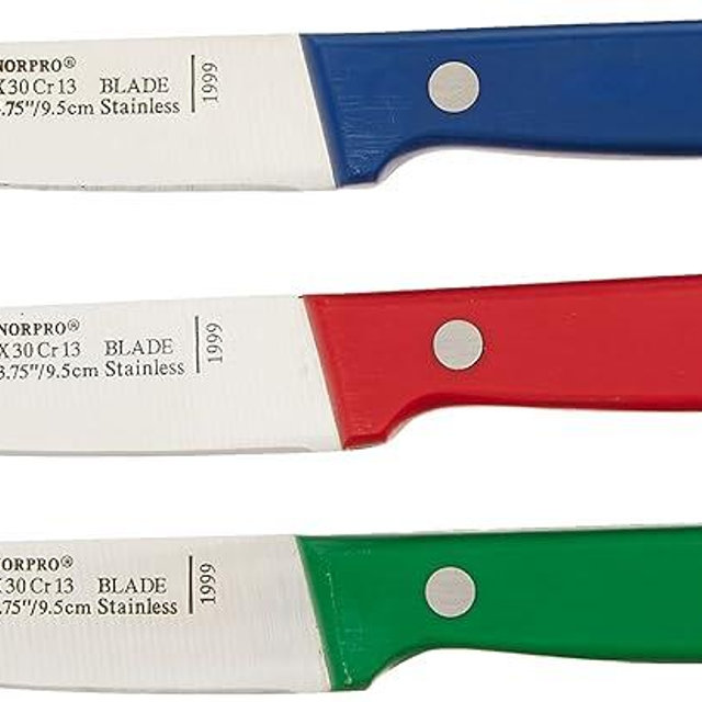 Norpro Colored Paring Knife Set, 3-Piece, Multicolor