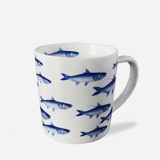 School of Fish Blue Wide Mug