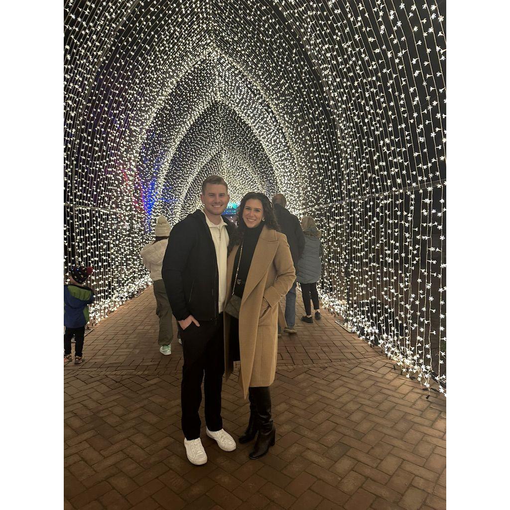 Our 1 year anniversary at Chicago Botanical Gardens