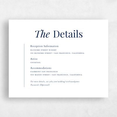 Navy, Blue Wedding Enclosure - Brunswick