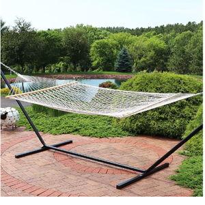 Sunnydaze Decor Off-White Rope Hammock