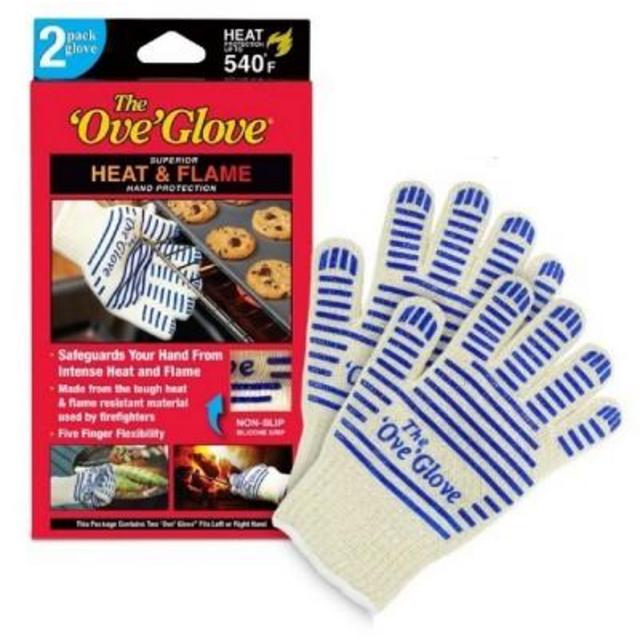 2pk Oven Mitt White/Blue - The 'Ove' Glove
