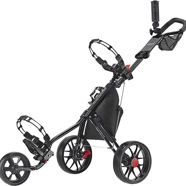 Caddytek CaddyLite 11.5 V3 3 Wheel Golf Push Cart - SuperLite Deluxe, Lightweight, Easy To Fold Caddy Cart Pushcart