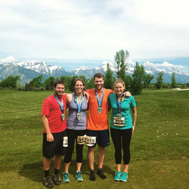 Half marathon in the Tetons