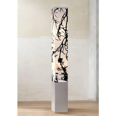 Autumn Branch Square Tower Floor Lamp