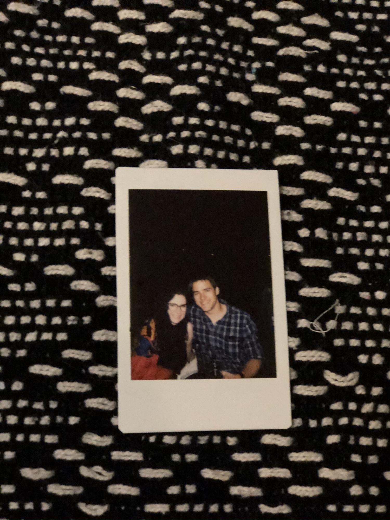 A polaroid from our first date (a music festival in downtown Phoenix)