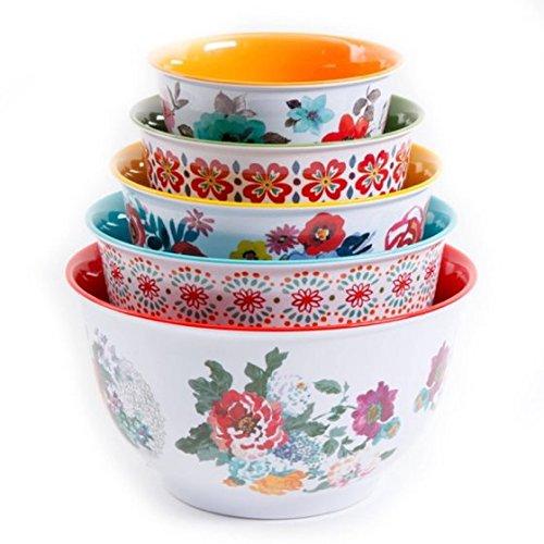 The Pioneer Woman Country Garden Nesting Mixing Bowl Set, 10-Piece, Multiple Patterns