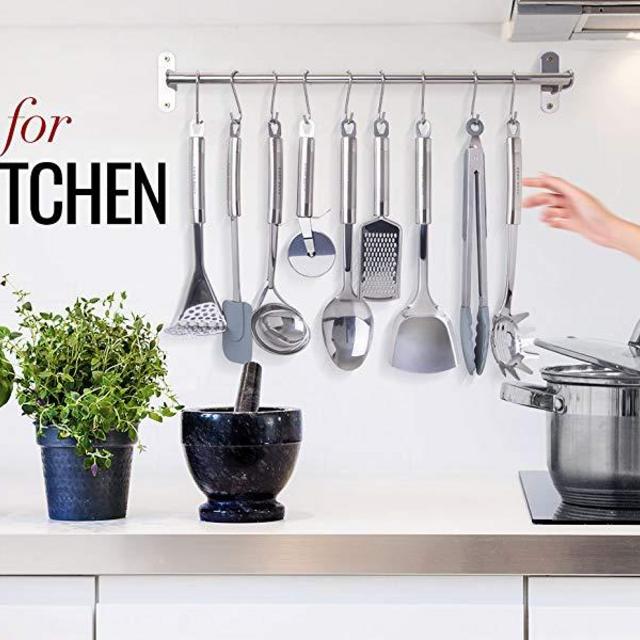HomeHero Stainless Steel Kitchen Utensil Set 29 Piece Set