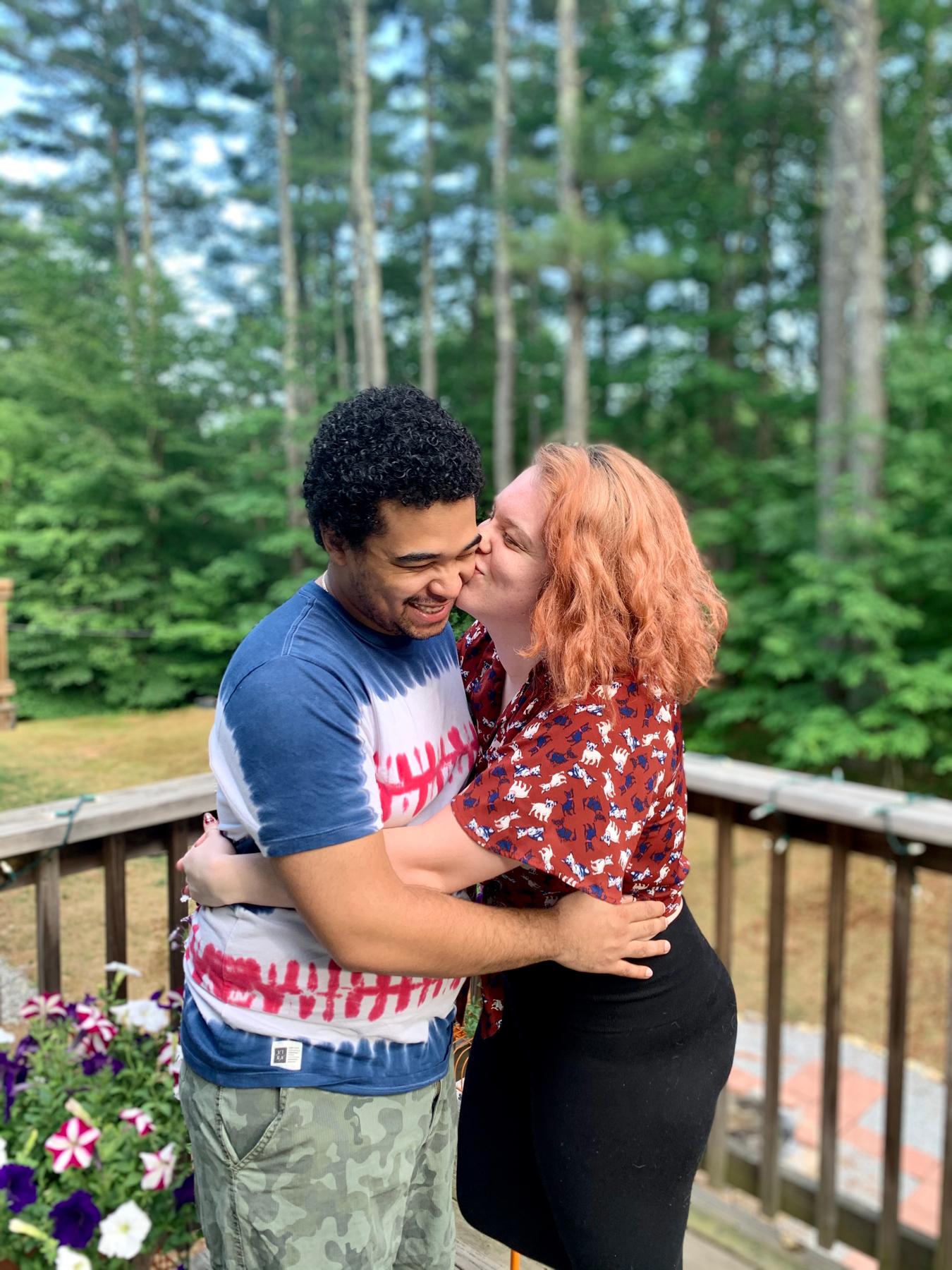 Kat’s favorite picture of us, taken July 4, 2020.